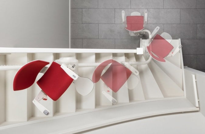 Otolift Modul-Air è il montascale ideale se si desidera acquistare un montascale per la curva interna